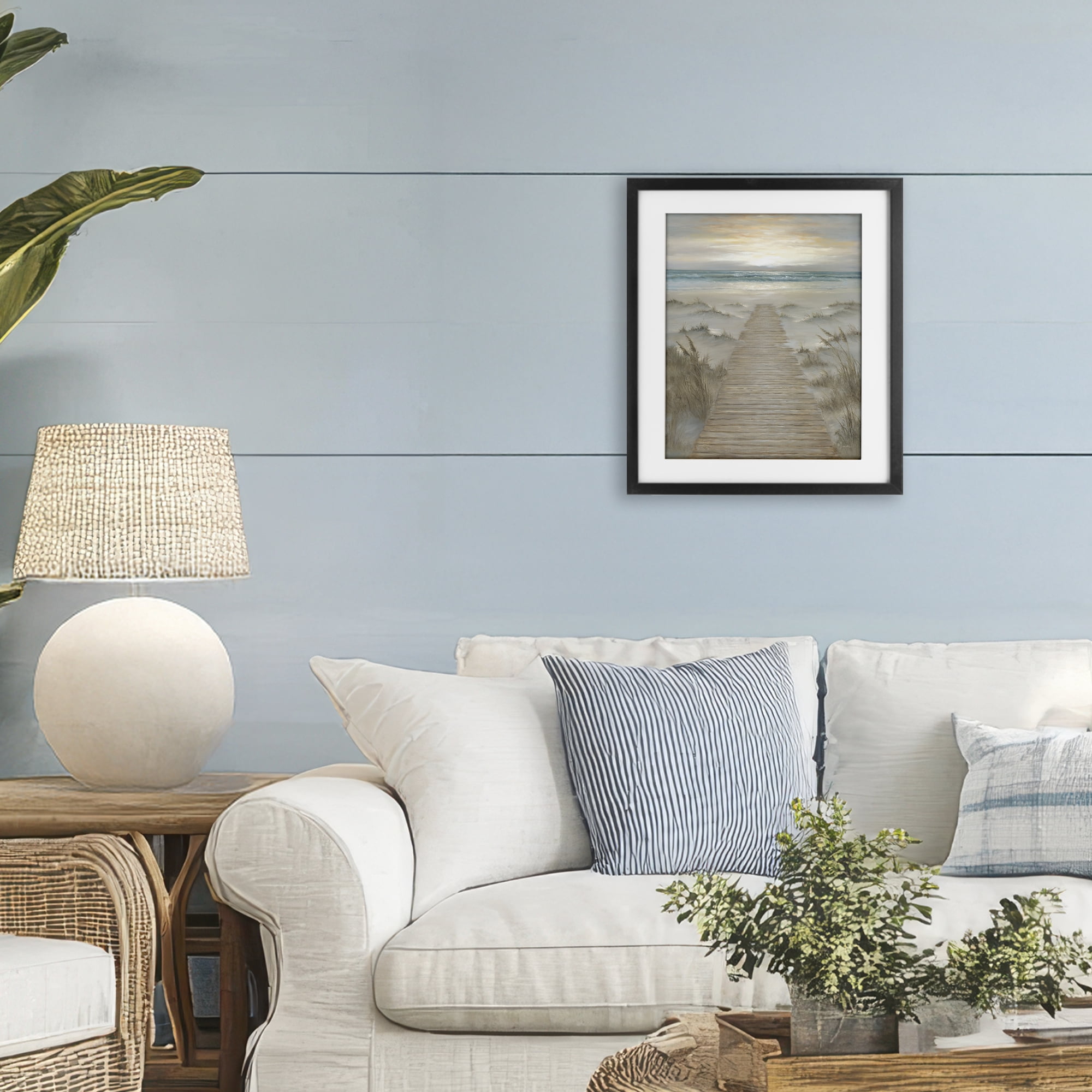 Stupell Industries The Path Towards Sunrise Black Framed Print Under Glass, design by Georgia Janisse