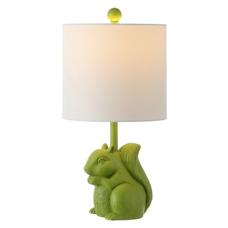 UPC: 0889048823976 | SAFAVIEH Sunny 18 in. Squirrel Green Ceramic Table Lamp with 100% White Cotton Shade