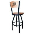 thumbnail image 2 of Holland Bar Stool  25 in. L038 - Black Wrinkle US Naval Academy Navy Swivel Bar Stool with Laser Engraved Back, 2 of 3