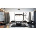thumbnail image 2 of 35642-015 Eurofase Lighting Aerie Rectangular Chandelier 8 Light Metal-Bronze Finish, 2 of 4