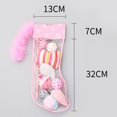 thumbnail image 4 of AMERTEER Wuffmeow Cat Toy Christmas Stocking Shape Set with Bells with Knotted Rope Toy, 4 of 14