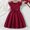 2025-Wine, variante sur MKOSPLRT Robe de Bal Robe de Mariage pour Fille Dentelle Midi Robe Princesse Manches à Volants Robe de Soirée Fluide Unie Robes d'Été avec Ceinture