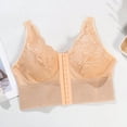 thumbnail image 7 of Women's V Neck Front Closure Corset, Lace Longline Bra, Plus Size Bras, Shapewear For Women, Top Bras With Support And Push Up, Shapewear Tank Tops Complexion XXL, 7 of 7