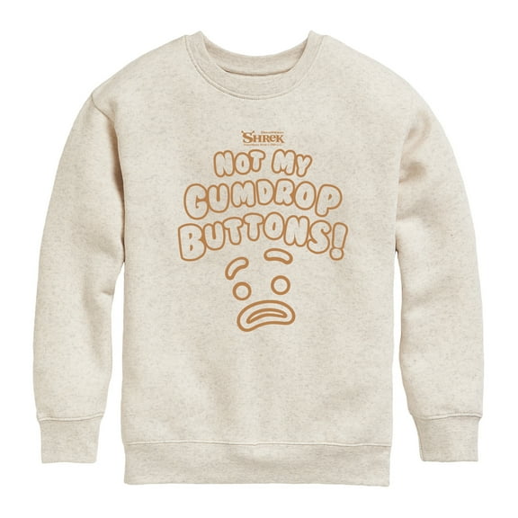 Shrek - Not My Gumdrop Buttons - Toddler And Youth Crewneck Fleece Sweatshirt