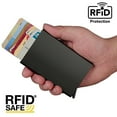 thumbnail image 4 of PopUp Smart Card Holder Pushes Forward 8st Short RFID NFC Secure- Black- Free Shipping, 4 of 5