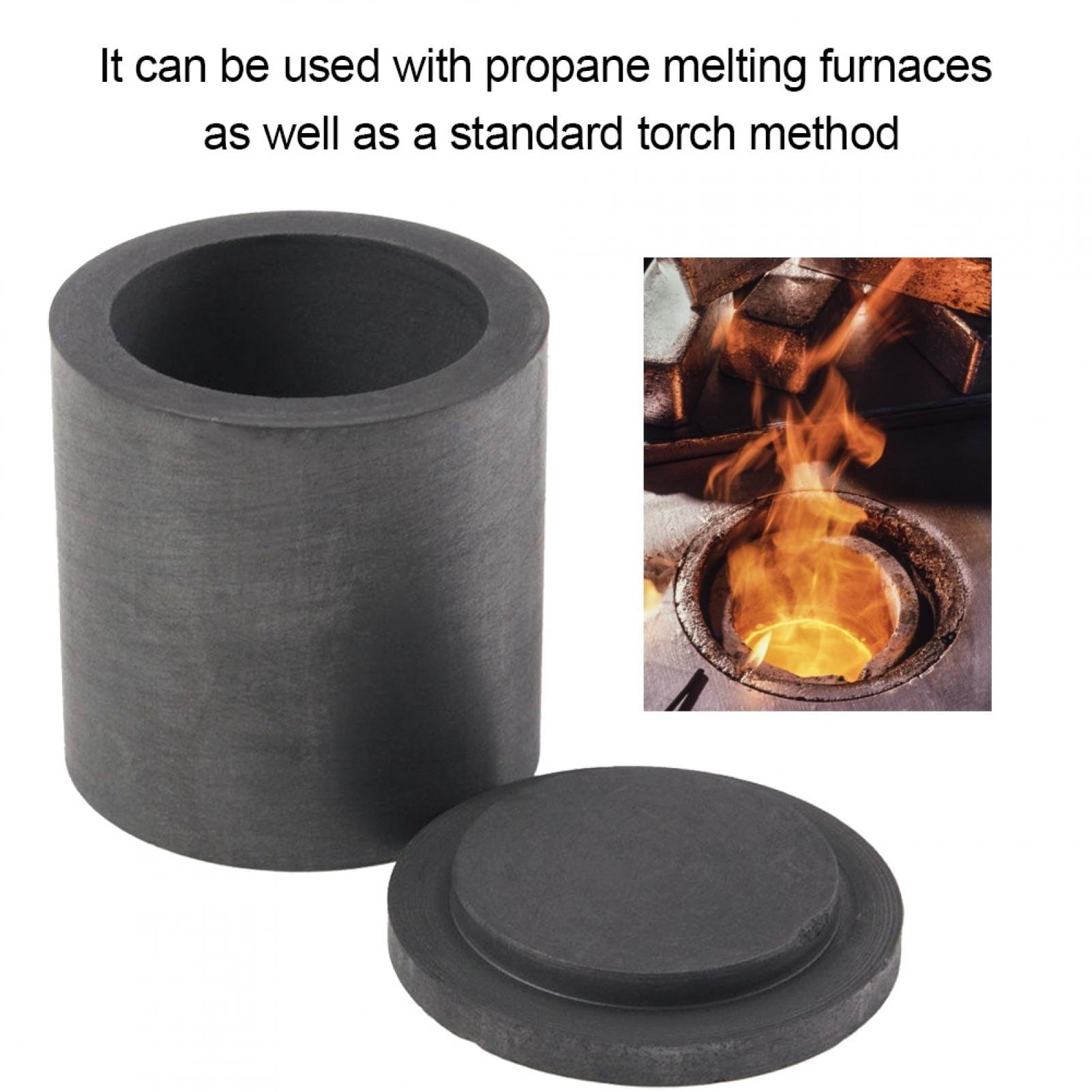 Crucible Casting Melting Crucible for Metals For Copper Brass Gold Silver 4040Mm Crucible Furnace High Purity Gold Melting Kit Graphite Crucible 