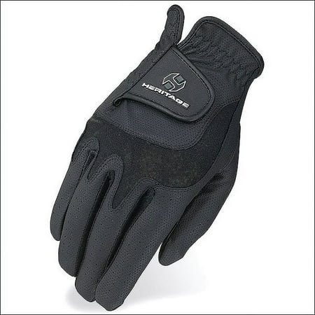 UPC: 0797698309354 | 39HE 12 Size Heritage Elite Show Horse Stretchable Riding Gloves Black