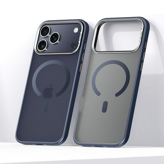 Magnetic for iPhone 17 Pro Max Case [Compatible with Magsafe] [Full Camera Wrapped] Translucent Matte Phone Case iPhone 17 Pro Max Slim Shockproof Women Men Protective Cases,Blue
