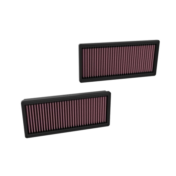 K & N Filters Air Filter 33-3183 Washable; Red; Cotton Gauze; Panel; Set Of 2