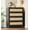 Black, variant on Accreate 4-Drawer Tall Wooden Dresser – Rattan Storage Cabinet with Wide Top, Pull Handles, Easy Assembly, Natural Modern Style for Bedroom, Hallway, Living Room, Entryway
