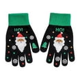 thumbnail image 1 of Lisbinx Christmas Santa Claus Pattern Warm Hand Guard Knitted Gloves For Girls In Winter Five Finger Screen Knitted Mobile Game Gloves Clearance Items, 1 of 2