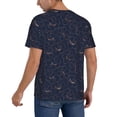 thumbnail image 2 of Lsque Copper-Gold Gloss Outline Lily Flower Pattern Mens Polo Golf Shirts Funny Graphics Shorts Sleeve Button Shirts Baseball T-shirt-Medium, 2 of 7