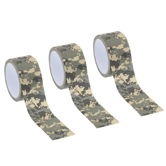 Unique Bargains Camouflage Tape 2' x 5.5 Yards, 3 Pack Self Adhesive Protective Camo Tape Wrap Waterproof Bandage, Digital