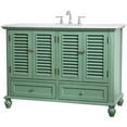 thumbnail image 3 of Elegant Lighting VF30548VM Rhodes 48" Free Standing Single Basin Vanity Set - Vintage Mint, 3 of 16