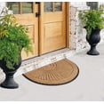 thumbnail image 7 of A1HC 30"x48" Natural Coir & Rubber Sunburst Half-Round Door Mat, Heavy-Duty, Low-Pile, Durable Outdoor Welcome Mat, 7 of 7