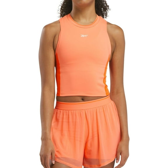 Reebok Womens Training Muscle Tank Top, Orange, Large