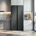 thumbnail image 3 of Hamilton Beach Counter Depth 20.6 Cu. Ft. Side by Side Refrigerator, Black Stainless Steel, 3 of 12