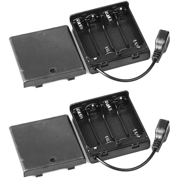 Lerpwige 4Slots 2A Battery Powered USB Light Strips Adapter Switchable Design