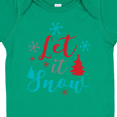 thumbnail image 4 of Inktastic Let It Snow, Snowflakes, Christmas - Red Blue Gray Boys or Girls Baby Bodysuit, 4 of 5