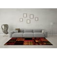 thumbnail image 3 of Ahgly Company Indoor Rectangle Patchwork Orange Transitional Area Rugs, 2' x 3', 3 of 4