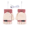 thumbnail image 1 of Guantes cálidos USB amarillos neutros, guantes tejidos de invierno, guantes cálidos de medio dedo, guantes cálidos para ordenador portátil, USB, 1 of 5