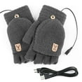 thumbnail image 5 of Waterproof Windproof Heated Gloves 5V USB Rechargeable Touchscreen for Men Women, Electric Ski Gloves for Cold Weather Motorcycle Skiing Snowboarding Hiking Hunting Gifts (Gray), 5 of 5