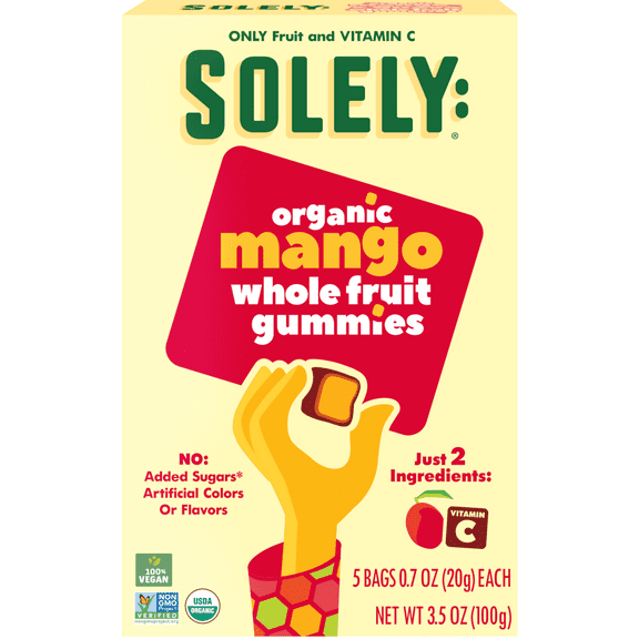 Solely Organic Mango Fruit Gummy