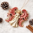 thumbnail image 2 of Vintage Angel Theme Christmas Hanging Ornaments, Creative Xmas Candy Cane Motifs Design with Vibrant Color Shatterproof Decor for Festive Home Xmas Tree Mantel Garland Gift Wrapping, 2 of 6