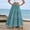 Mint Green, variant on ClodeEU Women's Summer Solid Color High Waist A Line Maxi Skirt,Casual Flowy Pleated Long Skirt Black,Women's Plus L