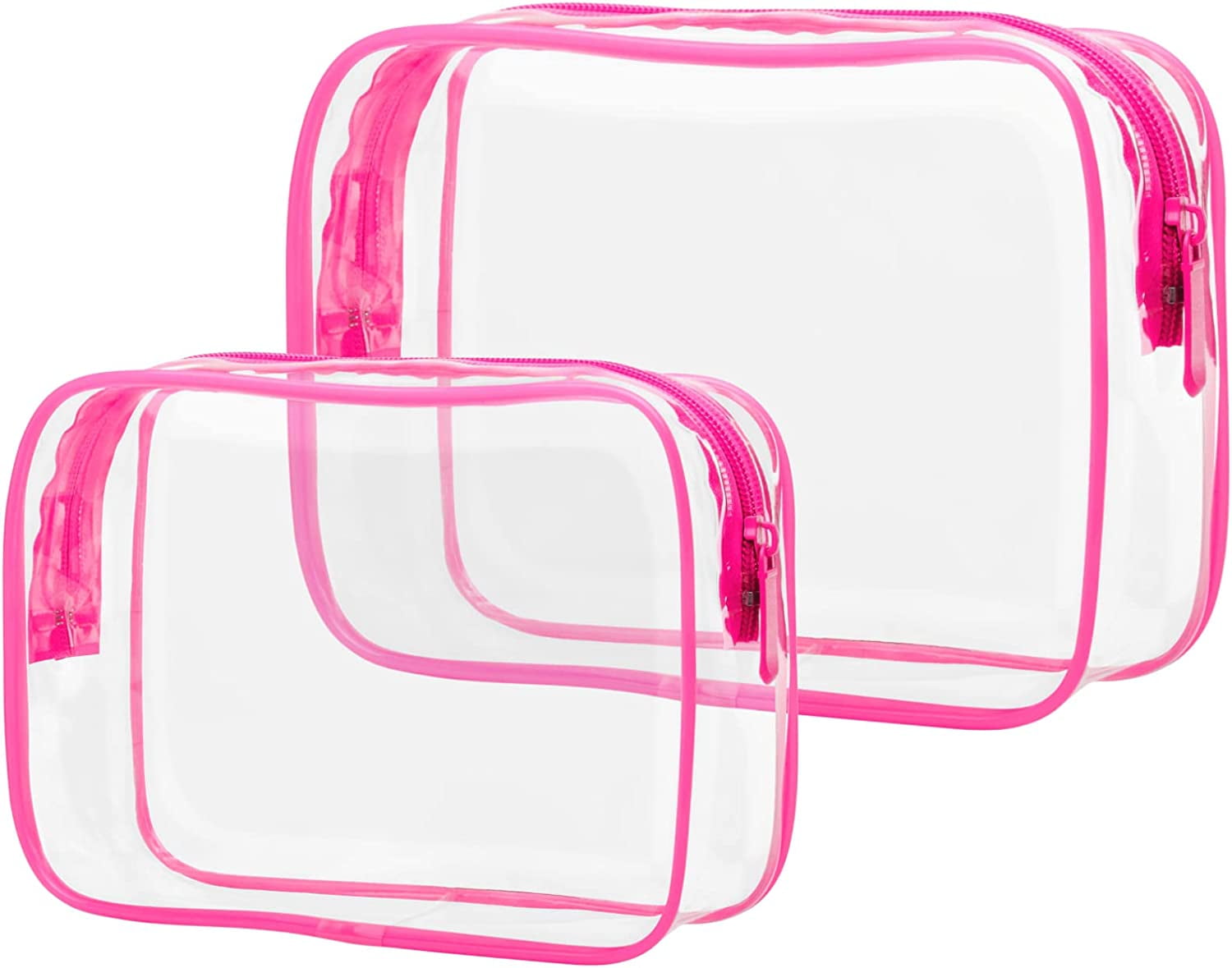 PACKISM Clear Makeup Bags - TSA Approved Toiletry Bag with Handle Large  Opening, Clear Toiletry Bags for Traveling Travel Essentials, Clear Travel