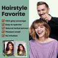 thumbnail image 3 of Dark Wine Red Hair Dye Shampoo 3 in 1 Natural Hair Color Shampoo 10 PCS, Semi- Permanent Instant Hair Dye for Men & Women, 100% Grey Coverage Natural Hair Dye Shampoo (Dark Wine Red), 3 of 7