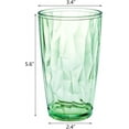 thumbnail image 3 of 4 Pack 17oz Premium Drinking Glasses, Set of 4 Stackable Tumbler Cups, Plastic Water Cups, BPA Free, 3 of 6