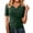 Blackish Green, variant on Women's Deep V Neck Tops,Elegant Tops Front Wrap Slim Fitted Ruched Short Sleeve T-Shirt Slim Fitted Summer Casual Work Trendy Blouse Women'S Summer Tops