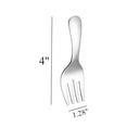 thumbnail image 2 of Holzlrgus 10PCS Small Mini 4Inches Stainless Steel Cocktail Forks Dessert Forks Fruit Forks Appetizer Small Forks Fruit Salad Forks for Party, Hotel, Restaurant，Dishwasher Safe, 2 of 3