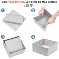 thumbnail image 4 of Organizador de Cajones para Ropa - Con Placa Inferior Cómoda, Organizador de Cajones de Tela, Organizadors de Calcetines y Ropa Interior, Organizadors de Armario - Gris Claro, 4 of 4