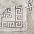thumbnail image 4 of La Dole Rugs Gold Grey Ivory Abstract Marble Bordered Modern Meander Greek Pattern Area Rug For Living Room Bedroom Hallway Runner, 4 of 7