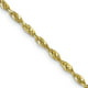 Gold 10EX016-22 Quality 10K Jaune Gold 2 mm Extra-Léger Taille Diamant Chaîne de Corde de 22 Po – image 1 sur 1