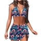 thumbnail image 2 of Traje de baño de 2 piezas para mujer, trajes de baño para mujer, trajes de baño de dos piezas para mujer, traje de baño con estampado floral y shorts, traje de baño para mujer, 2 of 5