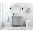 thumbnail image 6 of 32 inch single bathroom vanity in grey, 6 of 8