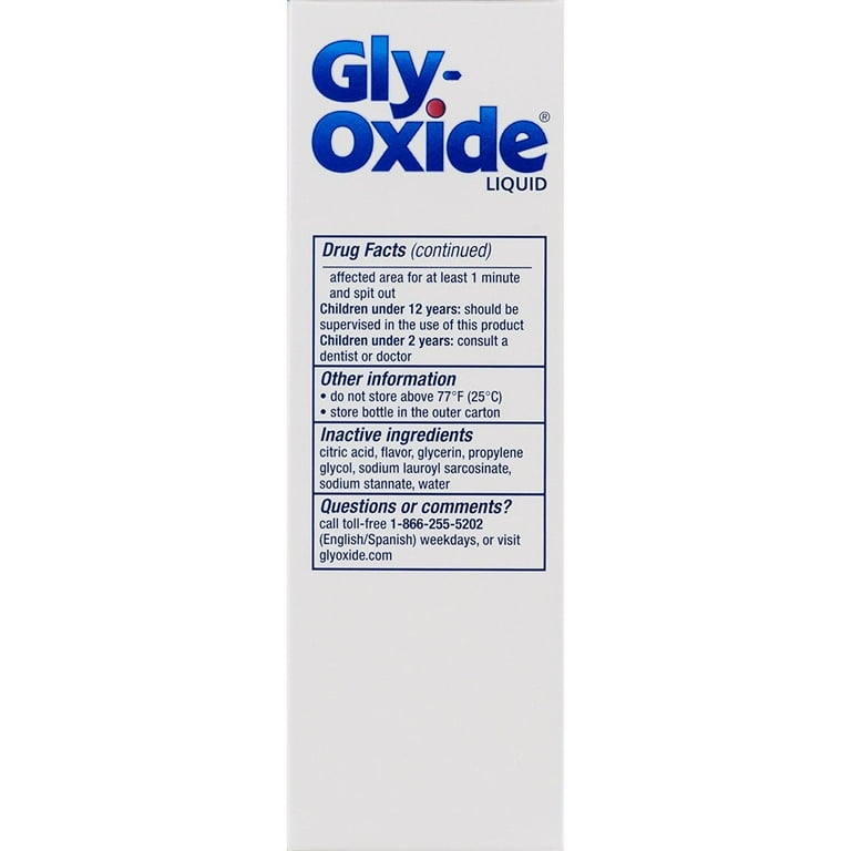 Gly-Oxide Liquid Antiseptic Oral Cleanser Mouthwash Fl Oz , 49% OFF