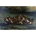 thumbnail image 2 of Delacroix, Eugene 18x13 White Modern Wood Framed Museum Art Print Titled - Don Juans Shipwreck Naufrage de Don Juan, 2 of 4