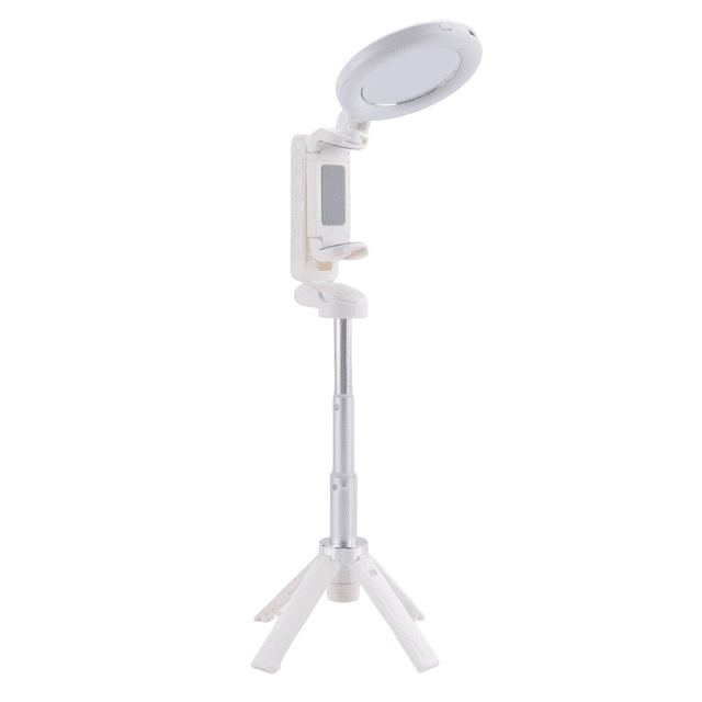Upgraded Design Mini Tripod Bluetooth Portable Telescopic Multifunctional 360°Degree Rotation Phone Selfie Stick White A,1 x Selfie Tripod,White