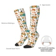 thumbnail image 5 of Picia Women Crew Soft Moisture-wicking Socks Fall Pumpkins And Sunflowers Pattern Design Cotton Socks, One Size fit All, 5 of 9