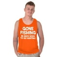 thumbnail image 5 of Funny Dad Gone Fishing Hunting Season Tank Top Sleeveless Tee Men Brisco Brands 2X, 5 of 5