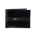 thumbnail image 1 of Cartera Tommy Hilfiger de piel para hombre, fina y elegante, plegable, negra, 1 of 6