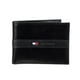 thumbnail image 1 of Cartera Tommy Hilfiger de piel para hombre, fina y elegante, plegable, negra, 1 of 6