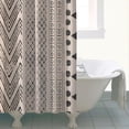 thumbnail image 4 of Boho Black and White Tribal Ethnic Pattern Shower Curtain 72"x72" ,Bathroom Decorative Shower Curtains Set with 12 Hooks,Modern Waterproof Washable Shower Curtain, 4 of 6
