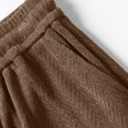 thumbnail image 5 of Ceisia Men Herringbone Wide Leg Shorts Elastic Drawstring Waist Soft Thick Loose Baggy Fit Daily Casual Home Lounge Short Pants Gifts for Father, 5 of 9