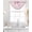 Pink, variant on Pink Bow Sheer Waterfall Valance Curtains for Window, Cute Watercolor Girls Cartoon Luxury Rod Pocket Sheer Topper Swag Curtains for Living Room, Kitchen 38.5"W x 47.2"L, 1 Panel