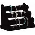 thumbnail image 5 of Exhibidor Porta Pulsera/porta Reloj Con 3 Niveles Plegable Negro, 5 of 5